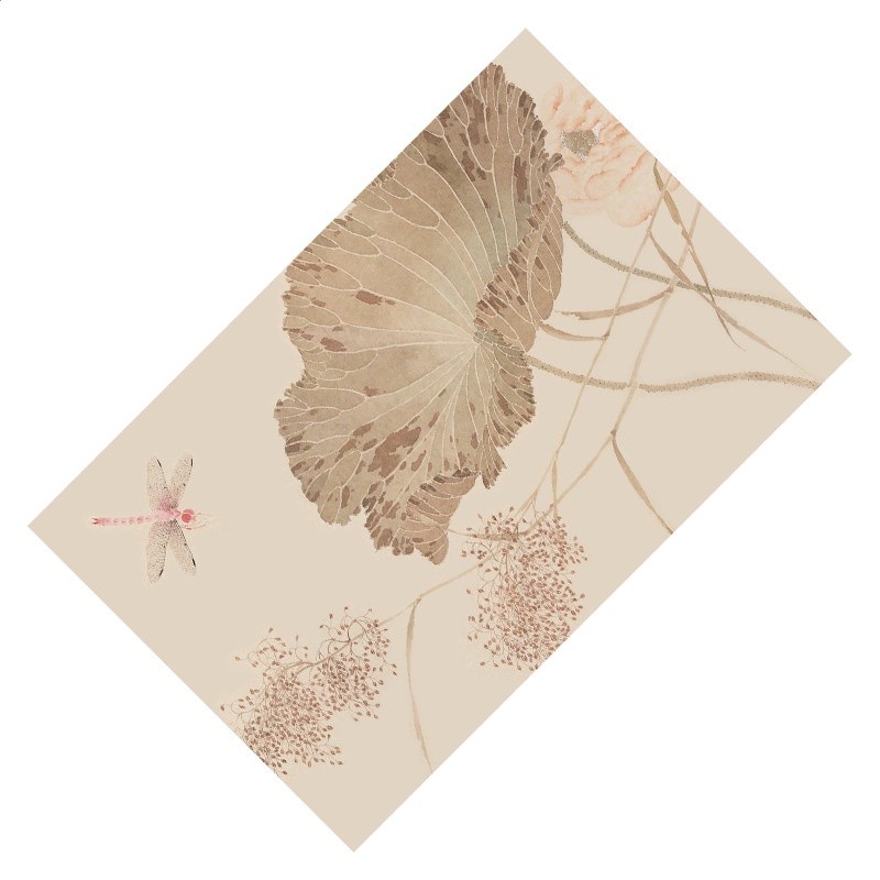 雙棲圖麂皮絨茶巾（19*29cm）