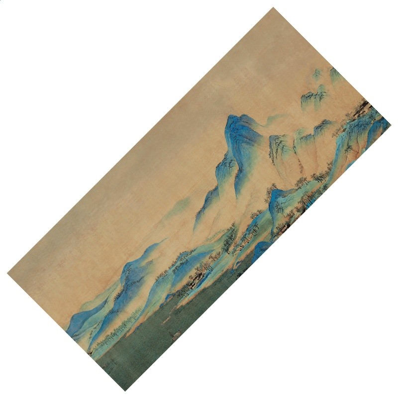 千里江山麂皮絨茶巾（19*45cm）