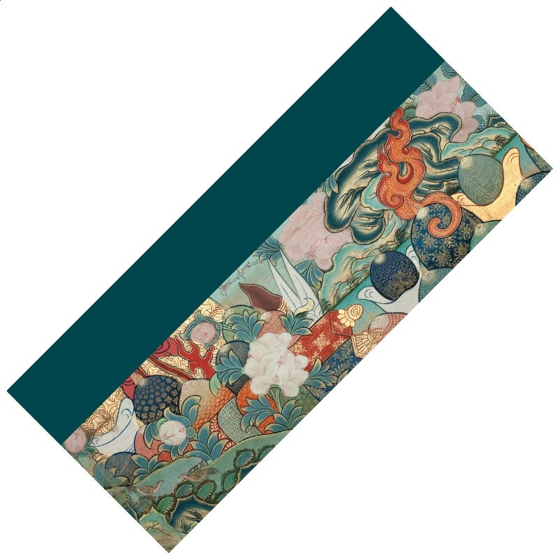八吉祥麂皮絨茶巾（19*45cm）