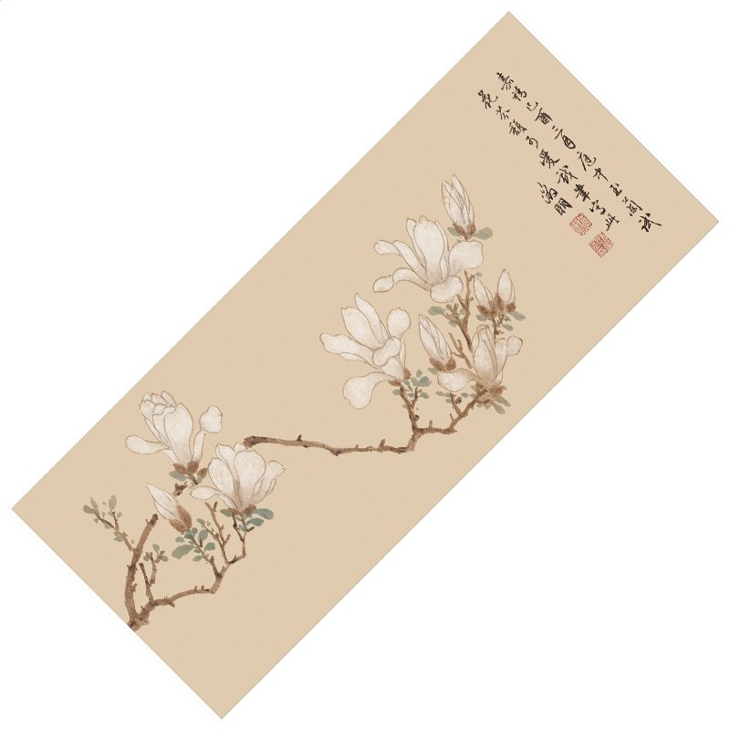 白玉蘭麂皮絨茶巾（19*45cm）