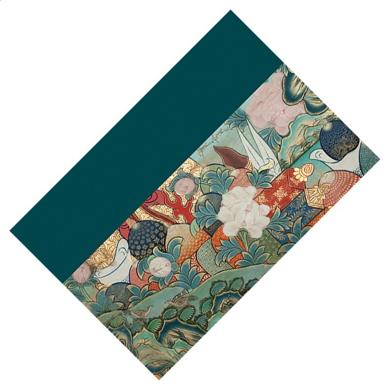 八吉祥麂皮絨茶巾（19*29cm）