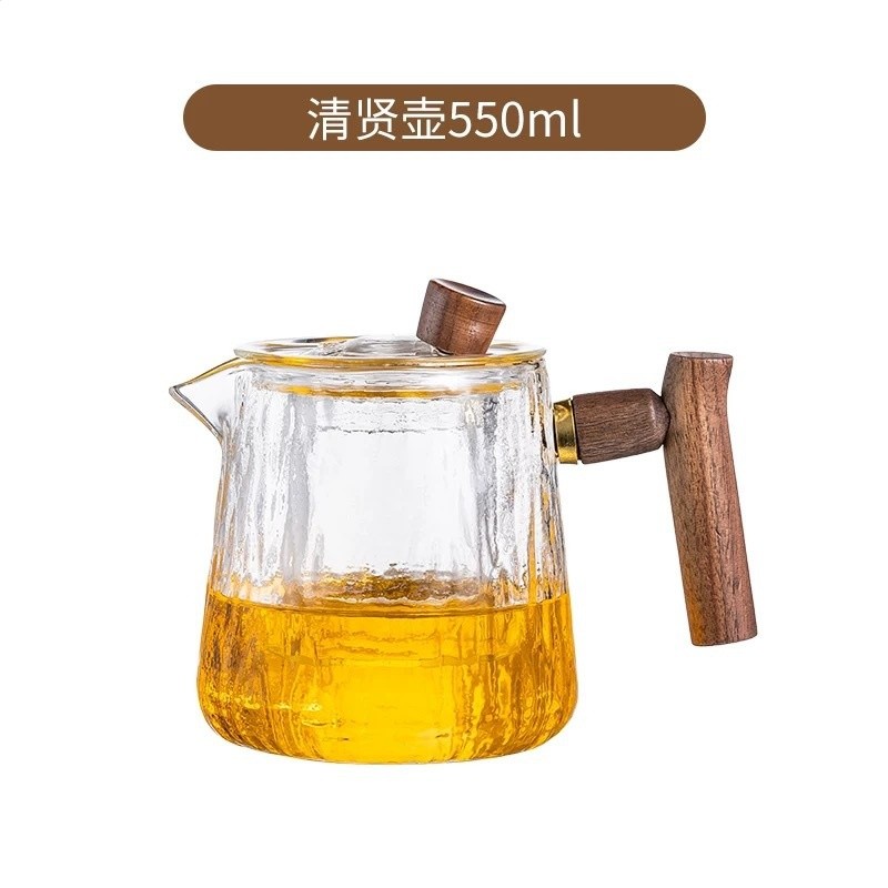 高硼矽玻璃泡茶壺清賢壺茶水分離過濾茶具家用水壺套裝耐熱玻璃-細節圖5