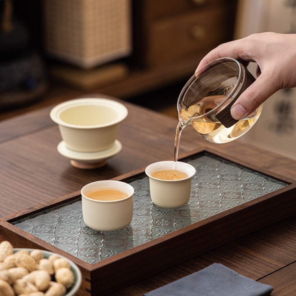 快客杯玻璃旅行茶具套裝個人用泡茶壺行動式戶外隨身茶具商務禮品-細節圖4