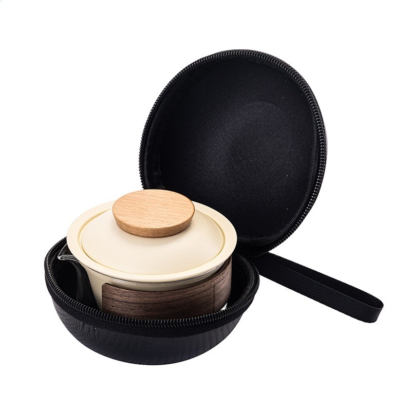 快客杯玻璃旅行茶具套裝個人用泡茶壺行動式戶外隨身茶具商務禮品-細節圖5