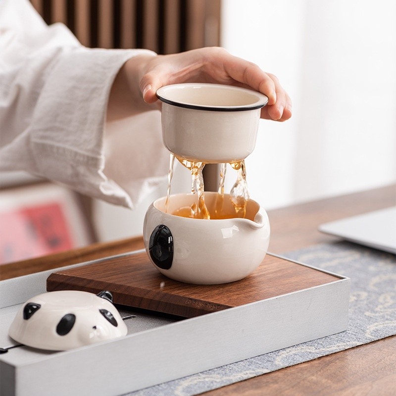 中國特色禮物送外國友人四川成都特產文創熊貓茶具禮盒商務伴手禮-細節圖2