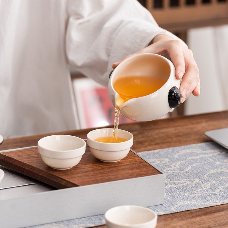 中國特色禮物送外國友人四川成都特產文創熊貓茶具禮盒商務伴手禮-細節圖3