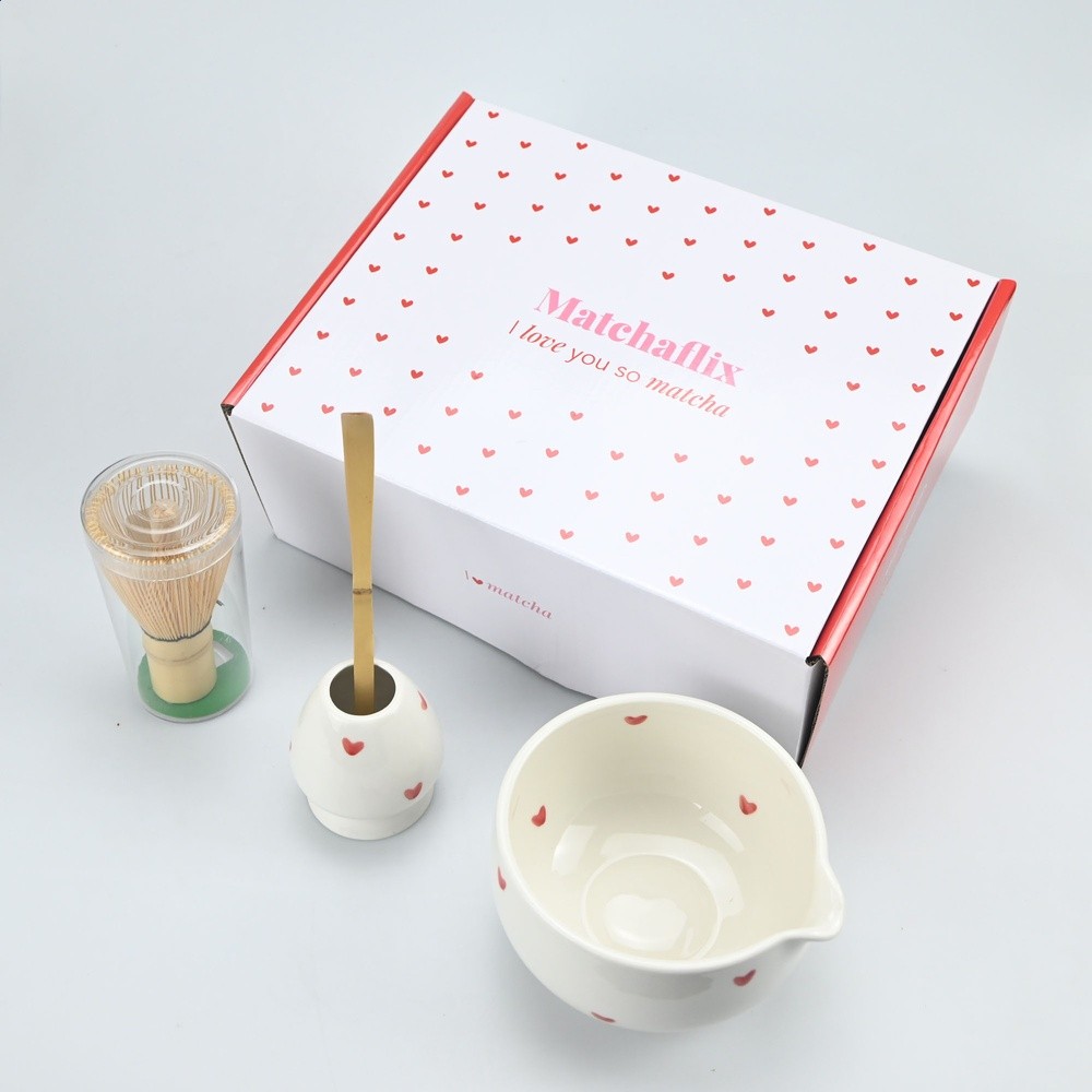 陶瓷抹茶碗抹茶套裝愛心茶具禮盒餐具百本立宋代點茶道擺件伴手禮-細節圖5