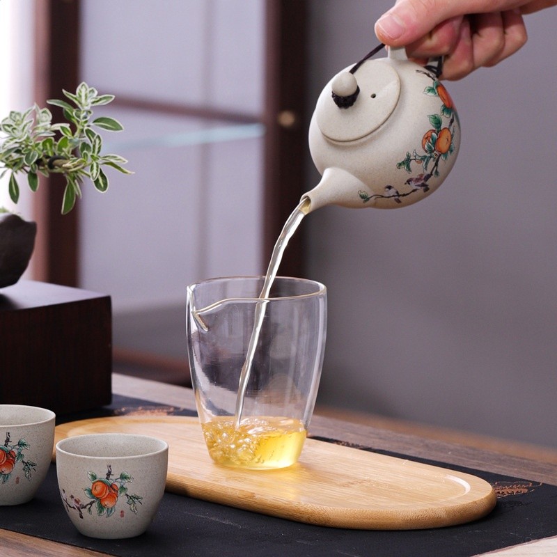 行動式旅行茶具套裝戶外功夫茶具一壺三杯帶茶盤茶葉罐商務伴手禮-細節圖2