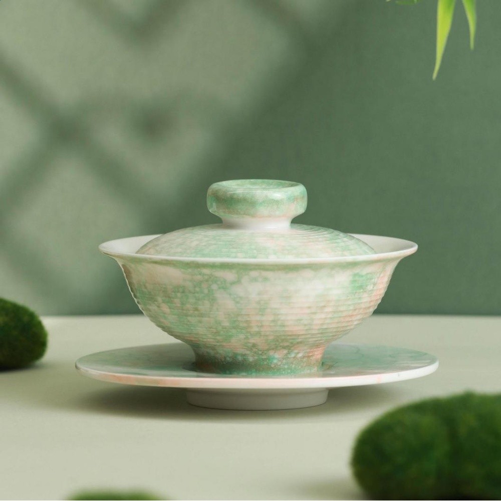 煙雨橘綠蓋碗