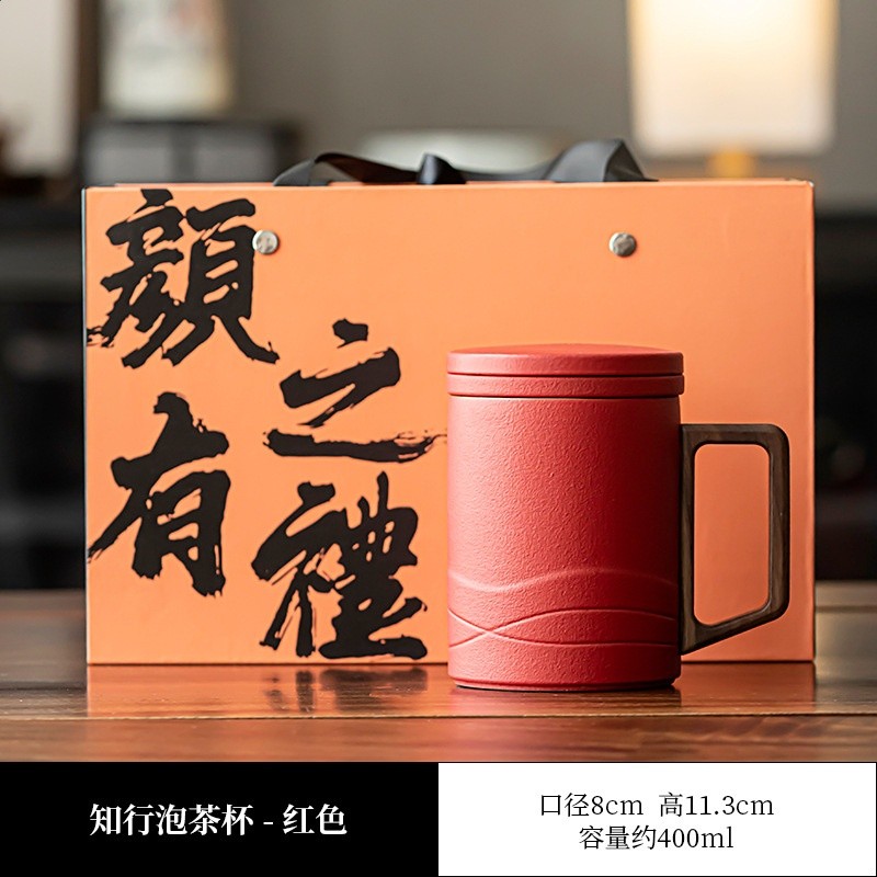 陶瓷過濾泡茶杯茶水分離茶杯辦公茶具個人專用水杯子高檔禮盒定製-規格圖5