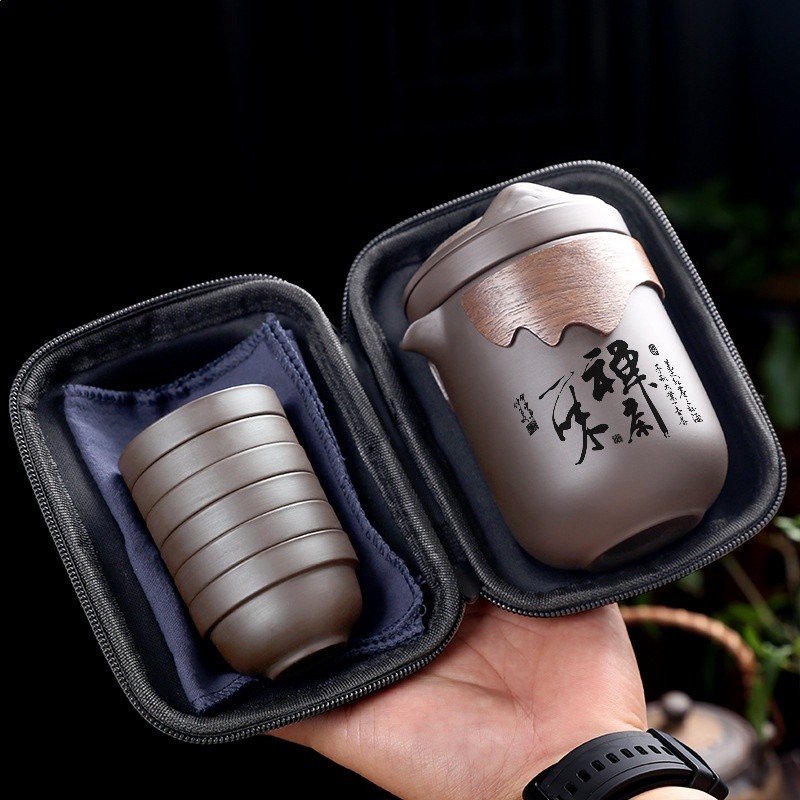 紫砂快客杯6杯-禪茶一味