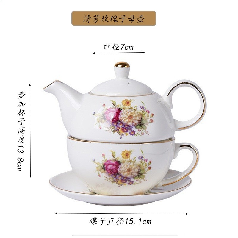 批發高顏值全套陶瓷茶具套裝創意骨瓷伴手禮家用旅行一體茶壺水杯-規格圖5