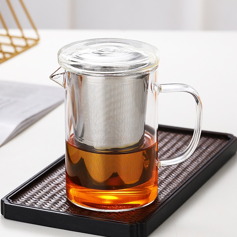 玻璃茶具套裝帶把泡茶飄逸杯茶分水離高硼矽鴨嘴公道杯中式工廠發-規格圖5