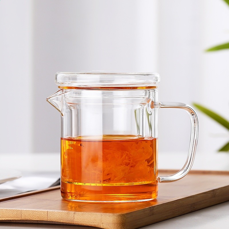 玻璃茶具套裝帶把泡茶飄逸杯茶分水離高硼矽鴨嘴公道杯中式工廠發-規格圖5