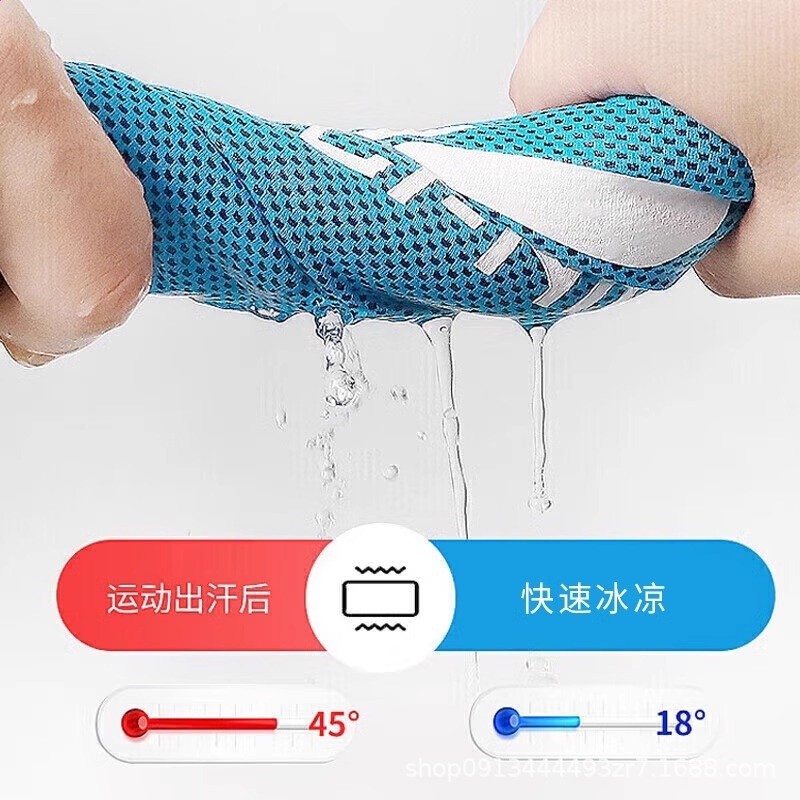 李寧冷感運動毛巾吸汗健身房速乾擦汗羽毛球專用籃球冰涼吸水健身-細節圖2