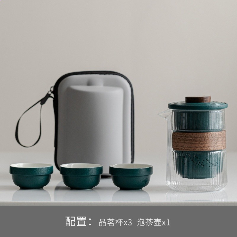 功夫旅行茶具行動式套裝泡茶戶外旅遊露營喝茶裝備小套茶杯快客杯-規格圖5