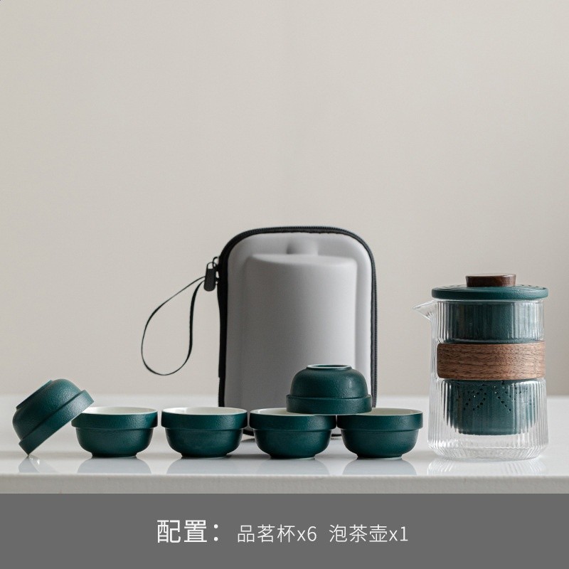 一壺六杯（深綠）