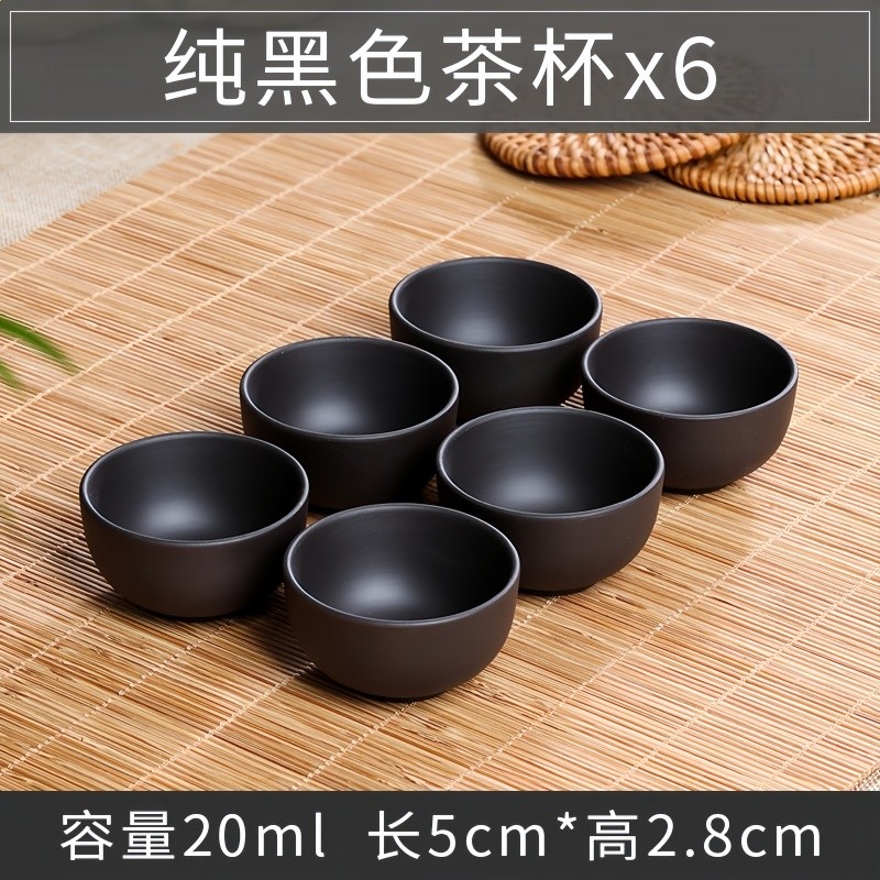 六方金鐘茶壺原礦紫泥功夫茶具紫砂壺家宜興功夫茶具創意陶瓷-規格圖5