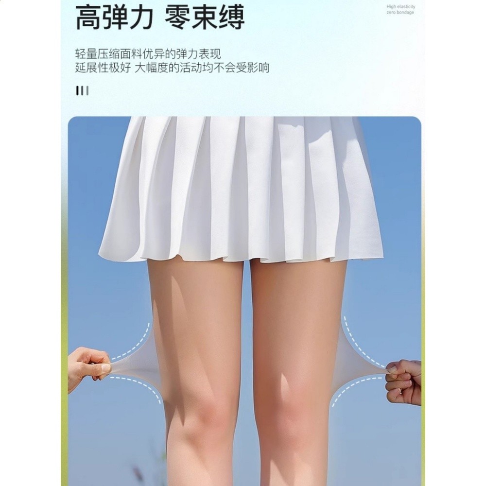 高爾夫球打底褲襪夏季蠶絲襪女戶外冰絲透氣連褲襪高彈力運動襪-細節圖2
