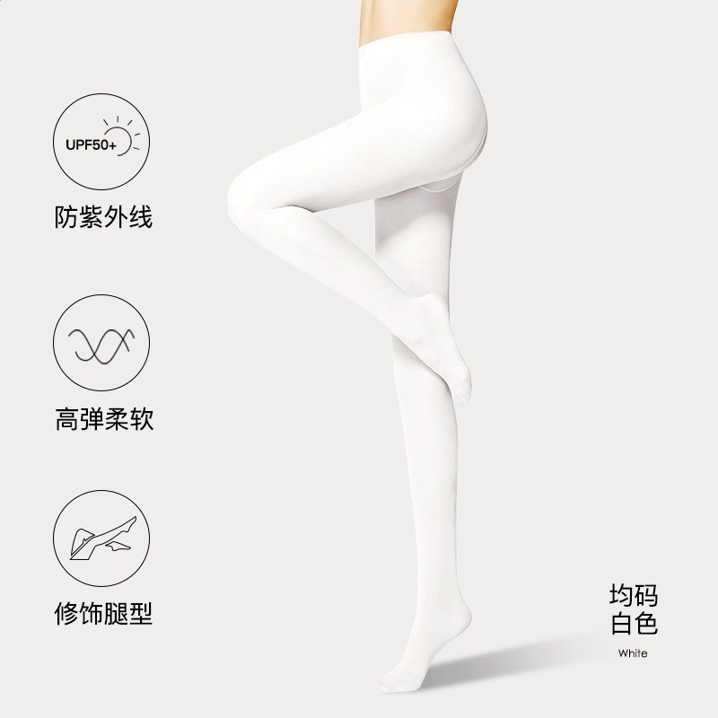 高爾夫球打底褲襪夏季蠶絲襪女戶外冰絲透氣連褲襪高彈力運動襪-規格圖5