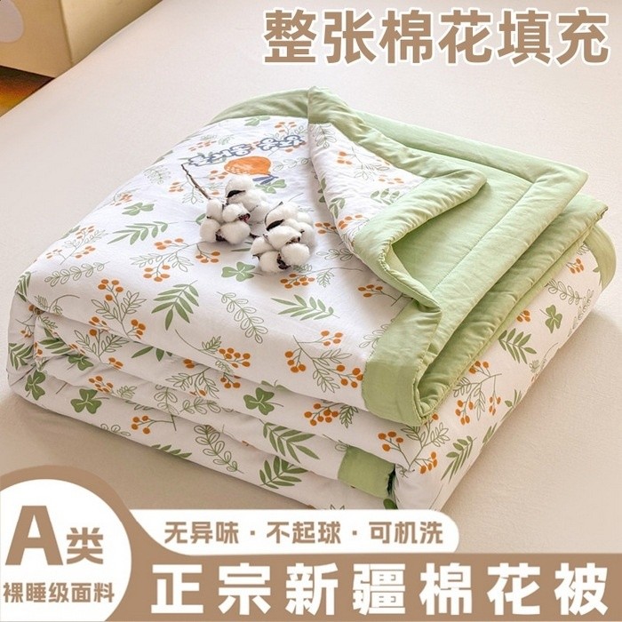 清新綠意【A類抗菌 100%新疆棉芯】