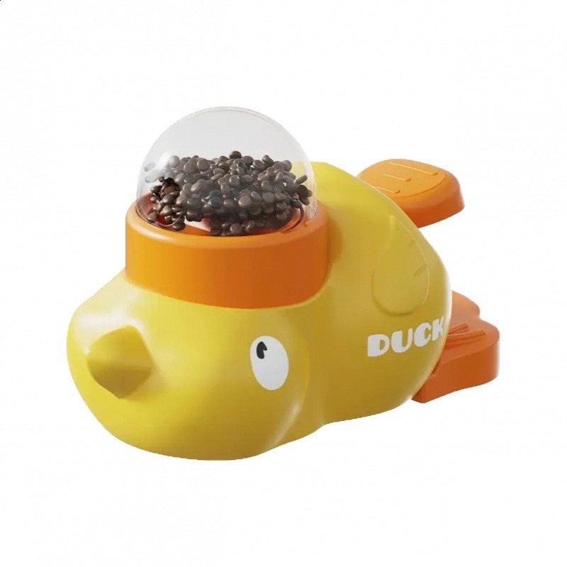 小黃鴨漏食器凍乾髮射器貓狗自嗨解悶投食貓咪狗狗寵物玩具浙江-規格圖5