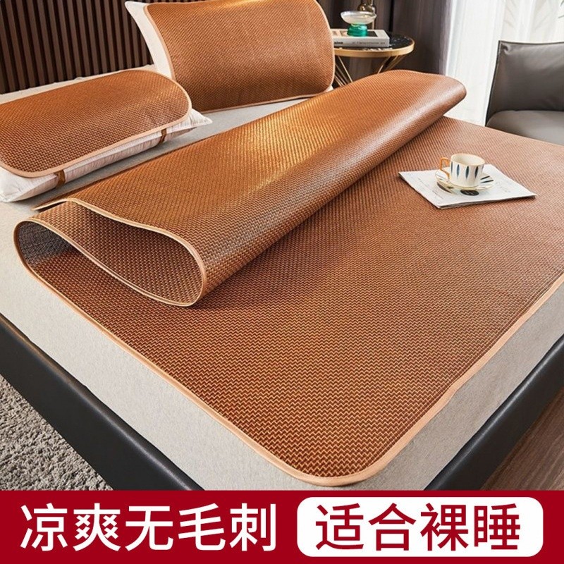 高檔藤席涼蓆1.5米夏季新款家用床上冰藤涼蓆冰絲席可摺疊席0.6米-規格圖5