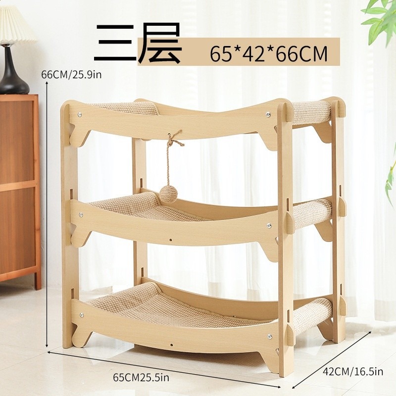 貓爬架貓窩貓抓板一體耐抓不屑多層大號躺椅寵物用品跨境-規格圖5