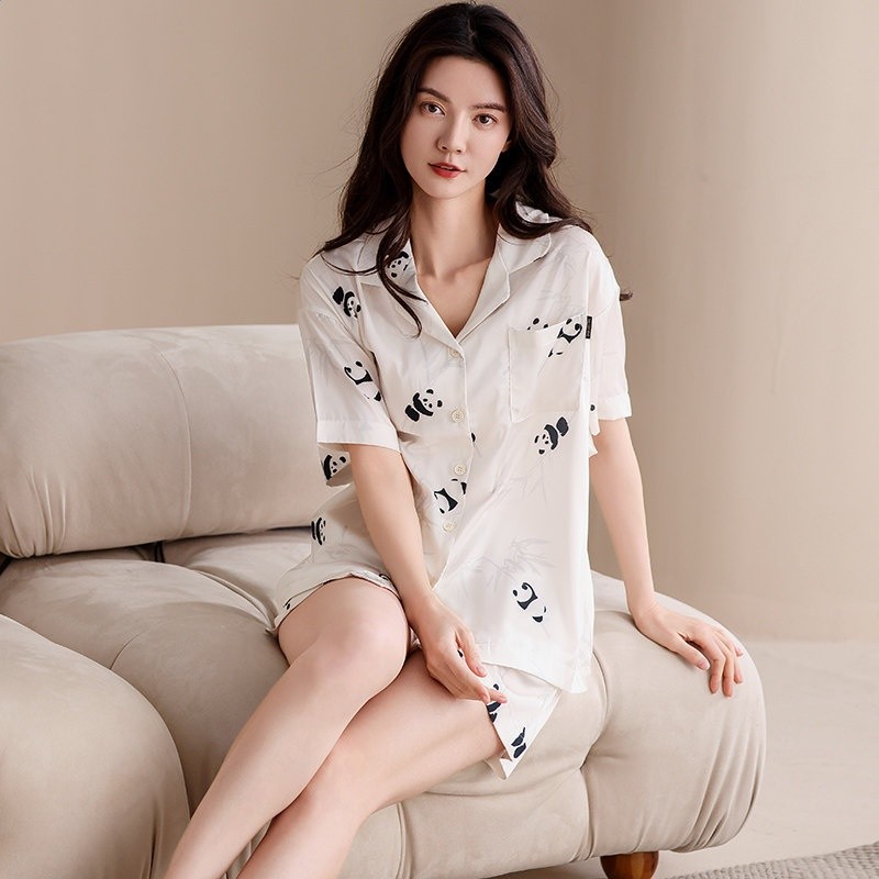38561女夏款丨軟萌熊貓 【冰冰涼涼/夏天不悶熱】