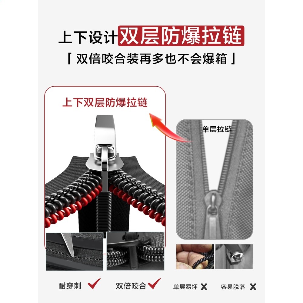 行李箱女2026新款前開口旅行箱20寸登機箱28大容量拉桿箱結實耐用-細節圖3