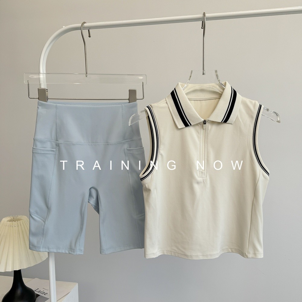 瑜伽服套裝女夏季修身顯瘦運動健身服時尚絕美戶外速乾晨跑步服-細節圖5