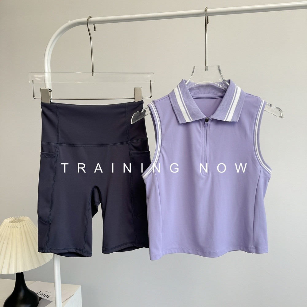 瑜伽服套裝女夏季修身顯瘦運動健身服時尚絕美戶外速乾晨跑步服-規格圖5