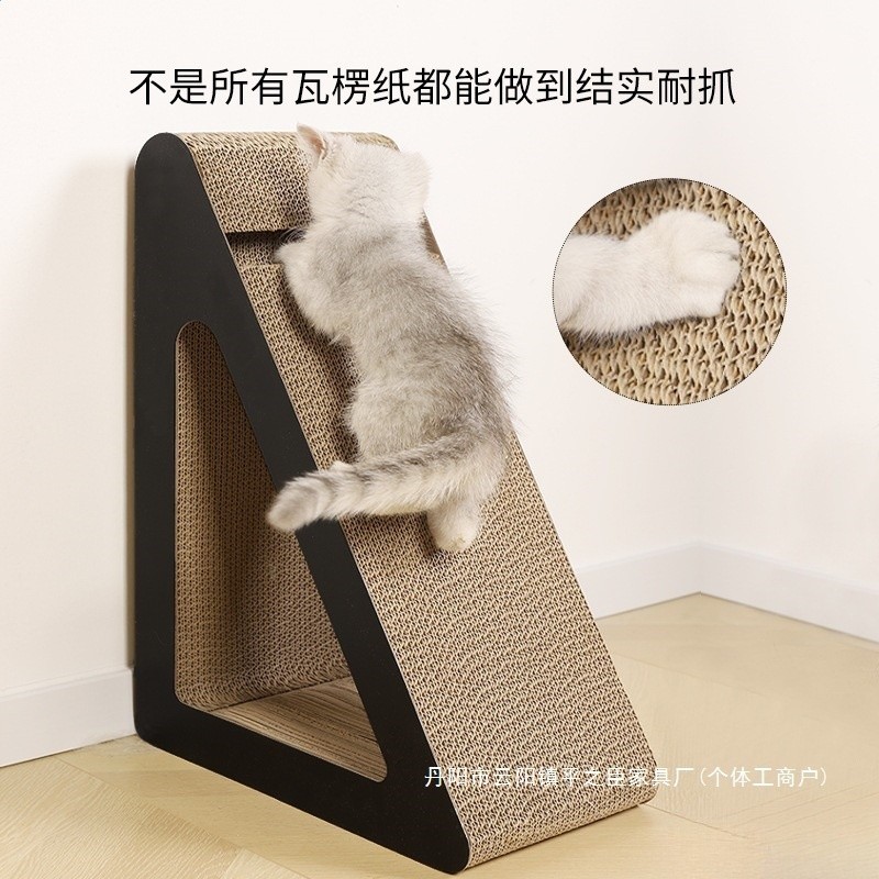 廠家直銷貓抓板耐磨不掉屑耐抓瓦楞紙防貓抓沙發保護貓咪貓爪板立-細節圖4