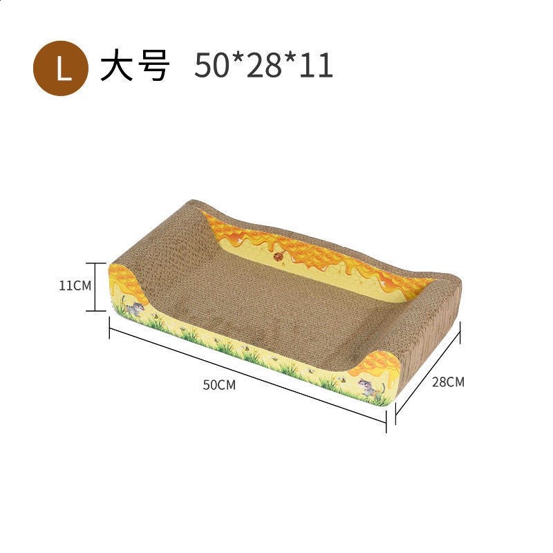 工廠直銷貓床貓沙發貓抓板窩貓窩貓爪板磨爪器耐磨不掉屑貓咪玩具-規格圖5