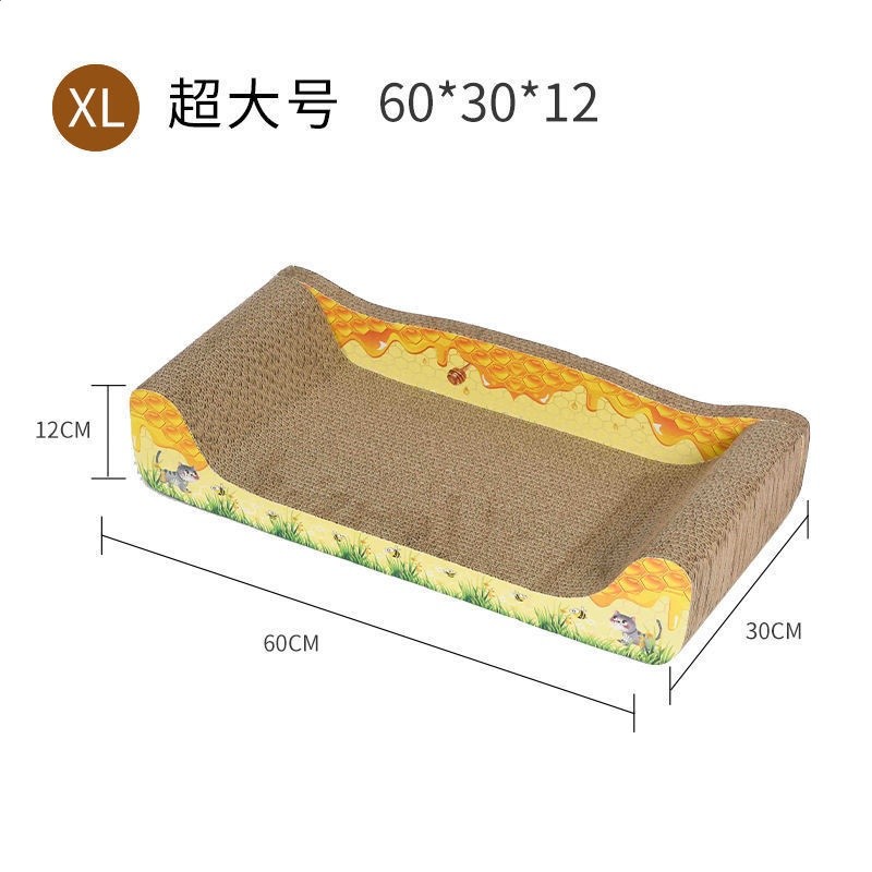 工廠直銷貓床貓沙發貓抓板窩貓窩貓爪板磨爪器耐磨不掉屑貓咪玩具-規格圖5