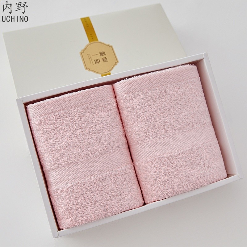 內野毛巾禮盒兩條裝毛巾禮盒全棉柔軟-規格圖5