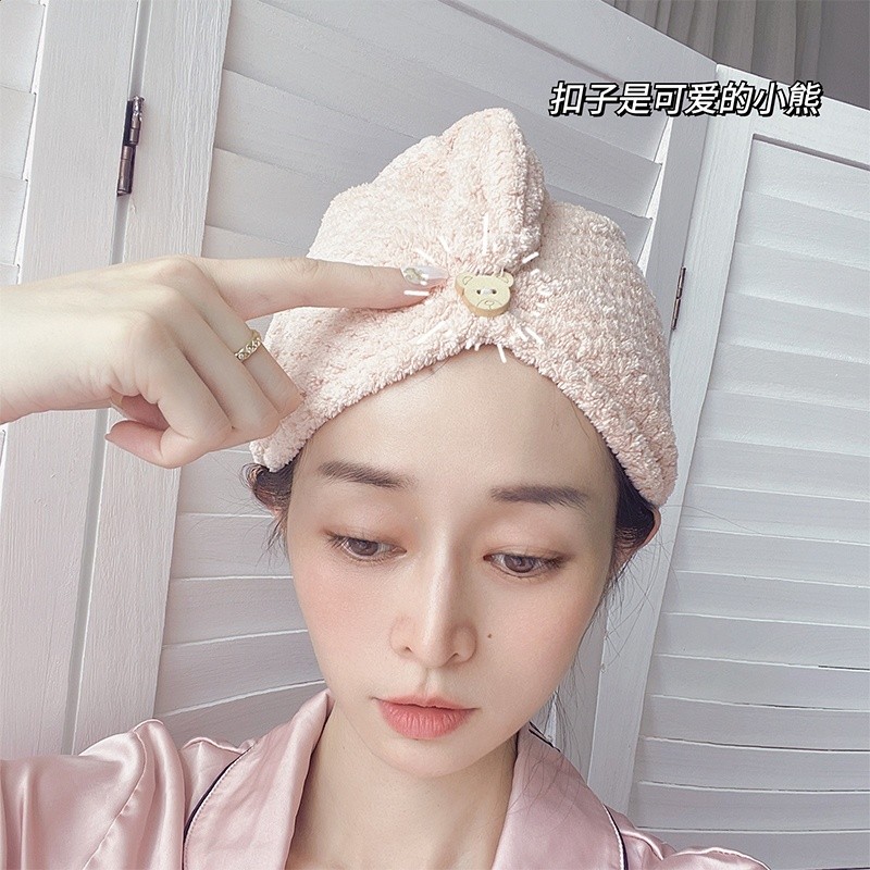 乾髮帽女超強吸水速乾包頭巾擦頭髮毛巾加厚新款長髮洗頭浴帽神器-細節圖2