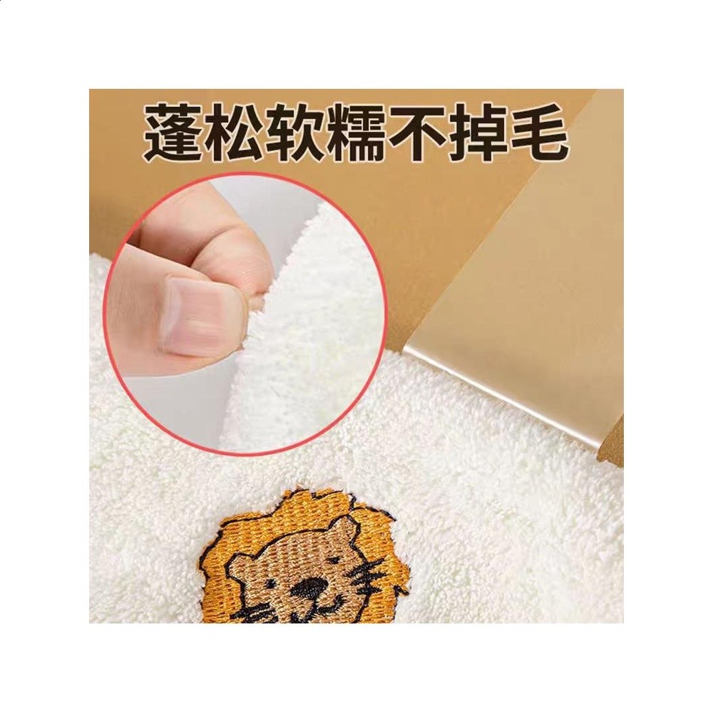 兒童洗臉小毛巾嬰兒專用a類方巾珊瑚絨純棉吸水洗漱擦手帕家用寶-細節圖3