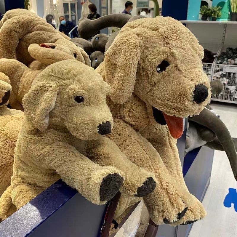 狗狗毛絨玩具古西格格登大小黃狗抱枕生日禮物金毛犬玩偶【廠家】-細節圖3