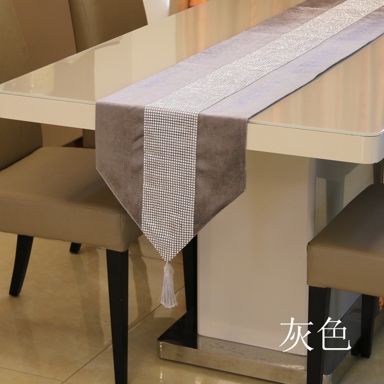 容禾八色韓國絨 亮鑽絨布簡約現代桌旗 床旗抱枕歐韓裝飾軟裝布c^-規格圖5