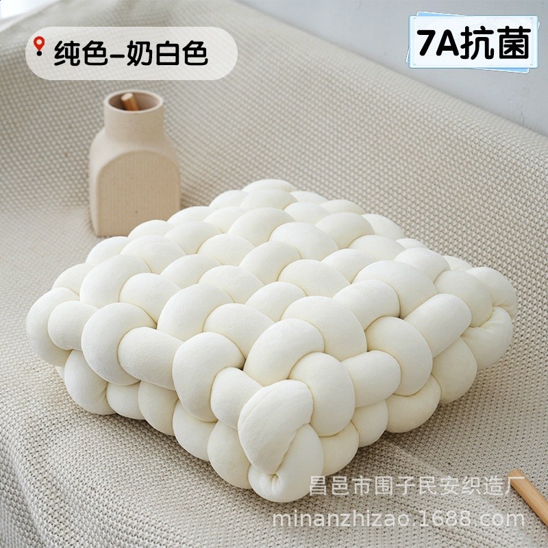 麻花編織坐墊榻榻米懶人沙發抱枕靠墊地上蒲團座墊屁股墊可拆洗-規格圖5