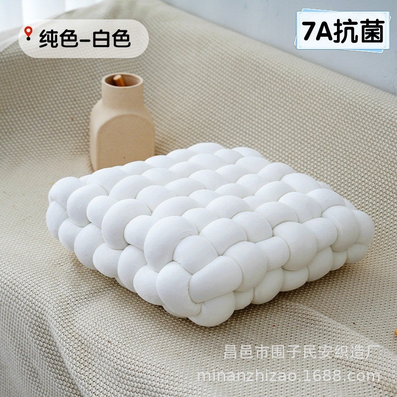 麻花編織坐墊榻榻米懶人沙發抱枕靠墊地上蒲團座墊屁股墊可拆洗-規格圖5