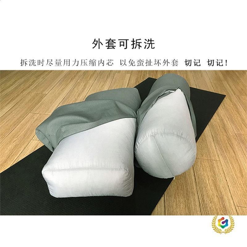✅瑜伽抱枕抱枕圓形橢圓形抱枕鹿皮絨輔助抱枕 可做LOGO-細節圖5