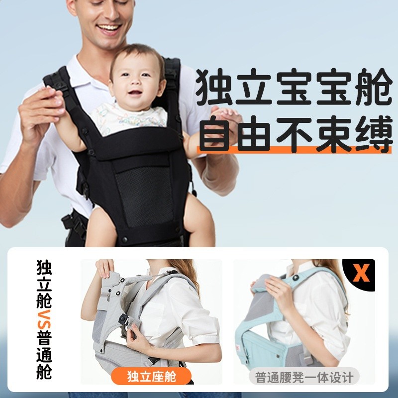 嬰兒揹帶多功能兩用揹帶新生兒抱枕批發小月寶寶跨境亞馬遜寶寶防-細節圖2
