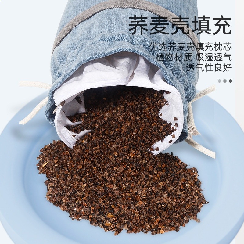 瑜伽輔具專業陰瑜伽圓柱蕎麥抱枕瑜伽輔助用品枕孕婦腰靠墊-細節圖3