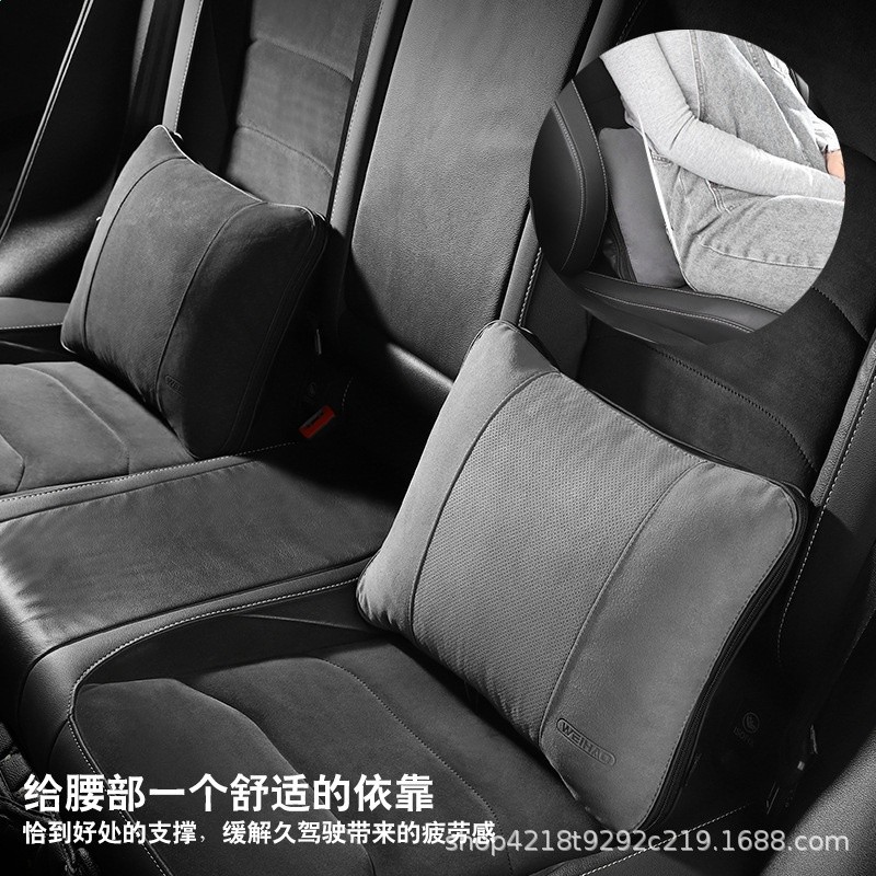 跨境電商汽車腰靠 抱枕被子兩用 護腰神器腰墊靠墊靠背墊車載腰枕-細節圖2