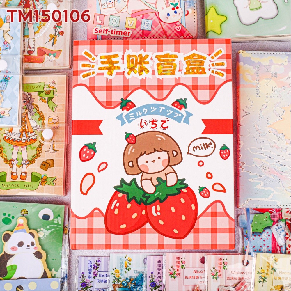 RetroStory創意盲盒diy拼貼素材紙裝飾打底膠帶便籤手賬造景貼紙-規格圖5