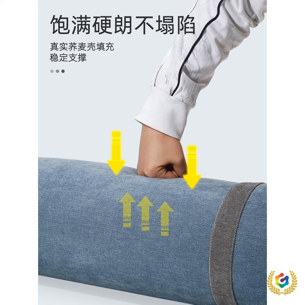 ๑瑜伽圓柱蕎麥抱枕艾楊格瑜伽輔具瑜伽輔助用品枕孕婦腰靠墊枕頭-細節圖5