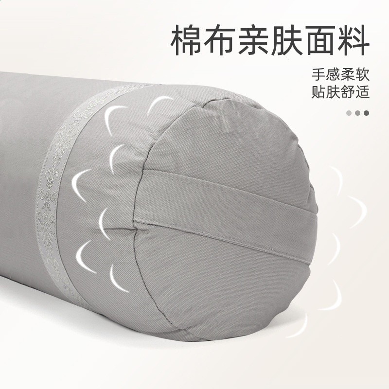 y*J瑜伽抱枕陰瑜伽肩倒立枕圓柱枕頭孕婦艾揚格輔具訓練蕎麥瑜珈-細節圖4