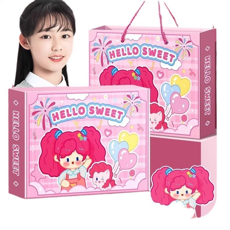 粉色系文具禮盒套裝開學大禮包女生高顏值套盒盲盒女孩生日禮物-細節圖5